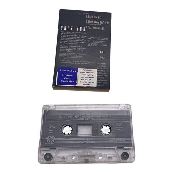 112 Only You Vintage Cassette Tape 1995/1996 Clean Radio Mix Instrumental - Picture 3 of 4